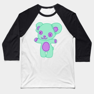 Zombie creepy kawaii teddy bear Baseball T-Shirt